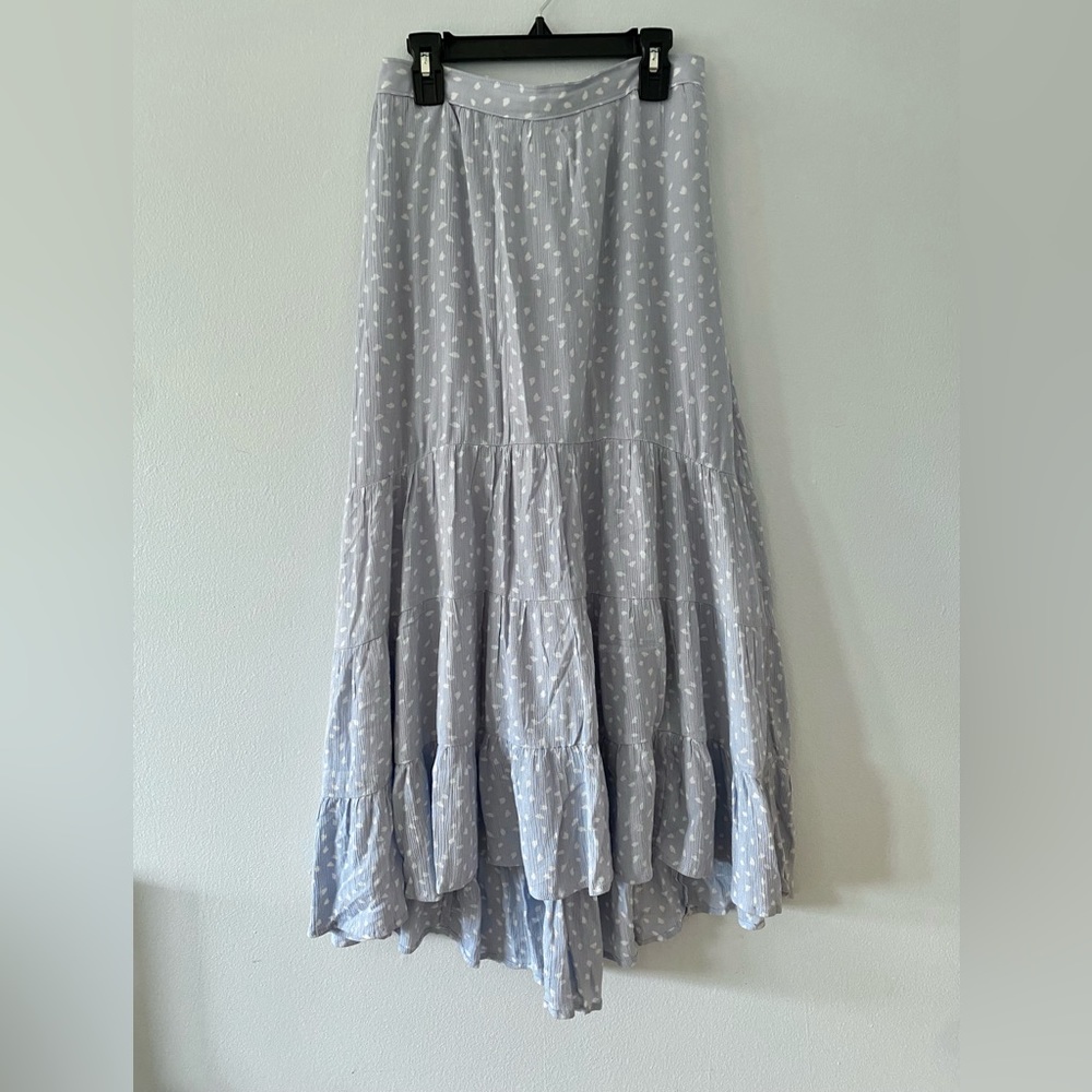 Abercrombie & Fitch Light blue printed skirt size small petite